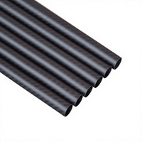 Tube rond en fibre de carbone 3K, tube en carbone creux léger et haute résistance pour le support d'équipement de drone RC et de robot