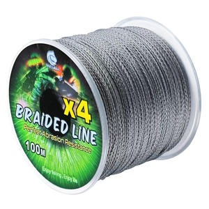 Suministro de fábrica, línea de PE fuerte, 100m, 4 hilos, de multifilamento PE, alambre trenzado, accesorio de línea de pesca para pesca en Lago - Product Image 1