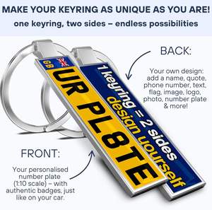 2026 Hot Deal Free Design <strong>Personalised</strong> Custom Engraved <strong>Car</strong> License Plate <strong>Keyring</strong> &amp; Keychain Gift for Men &amp; Women - Product Image 4
