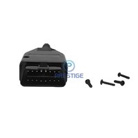 Connecteur mâle OBD-II à 16 broches de grande taille pour scanner de diagnostic automobile et assemblage de câbles