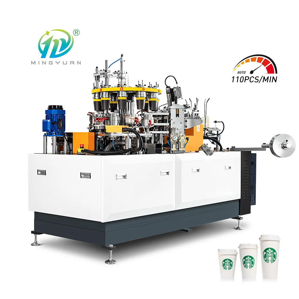 Cốc giấy máy móc chuyên nghiệp 100-130pcs/PHÚT giá thấp các nhà sản xuất cung cấp máy cốc giấy