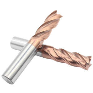 Solid Carbide 4 Flute Roughing End Mill HRC55 TiAlN Coating CNC Milling <b>Tool</b> for Steel - Product Image 1