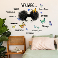 Decorazioni per la casa per la stanza della ragazza citazioni motivazionali adesivi di arte della parete