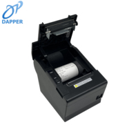 Imprimante de point de vente de bureau 80mm Imprimante de reçus thermique 3 pouces avec câble USB Machine d'impression de factures 203dpi pour la vente au détail ou au supermarché
