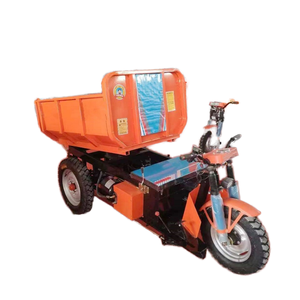 Carriola Elettrica Fuoristrada con Pneumatici Solidi <span class=keywords><strong>per</strong></span> Lavori su Terreni Accidentati, Dumper Elettrico <span class=keywords><strong>per</strong></span> Costruzioni - Product Image 4