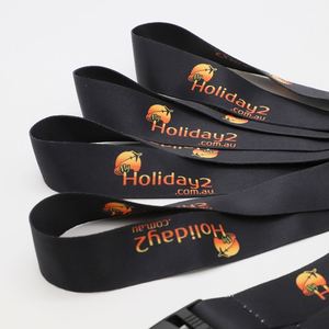 Custom Logo Polyester Holiday Lanyards Personalized Brand Detachable Safety Buckle Neck Strap Travel ID Holder Lanyard - Product Image 4