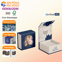 Boîtes d'emballage de luxe écologiques, boîtes rigides en carton recyclables pour parfums et cosmétiques, boîte cadeau avec logo personnalisé, fournisseur d'usine