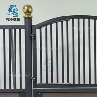 Populaire en Europe Stalle modulaire préfabriquée pour chevaux Façades de boîte stable en bambou enduit de poudre mate pour les installations de l'hippodrome moderne