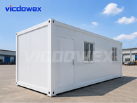 VICDOWEX Bâtiment modulaire préfabriqué en conteneurs à plat avec un design contemporain pour le camp de chantier