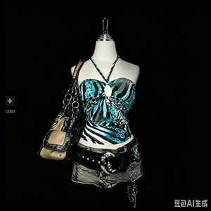 เสื้อกล้ามสายเดี่ยวประดับเพชรสีตัดกัน รุ่นใหม่ประจำฤดูร้อนปี 2026 ทรงเข้ารูป เซ็กซี่ สไตล์เรโทรสั้นๆ สำหรับผู้หญิง - Product Image 3