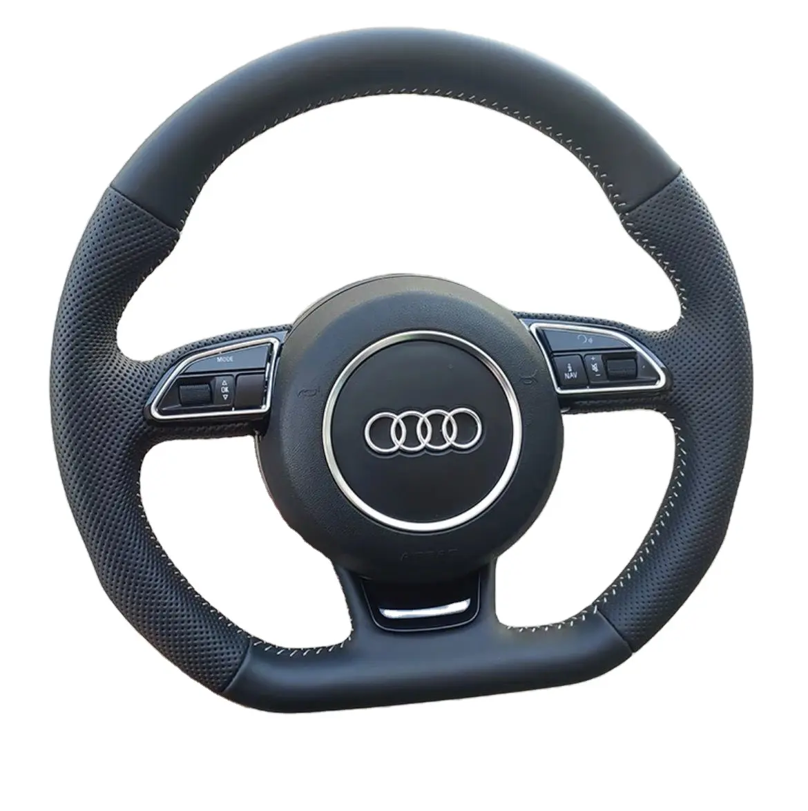 Leather Steering Wheel for Audi  Steering Wheel   R8 Q7 Q8 A3A4LA5Q5A6L