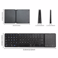 Nouveau clavier sans fil ultra-mince 2026, silencieux, léger, compact, portable pour le bureau et le gaming, rangement facile, 104 touches