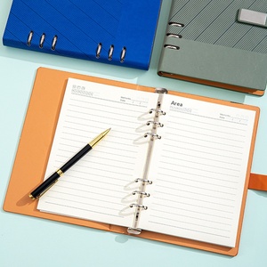 2025 Customized Business PU Leather A5 English <strong>Notepad</strong> Diary Notebook Official Gift Set Leather Notebook With Box <strong>and</strong> <strong>Pen</strong> - Product Image 5