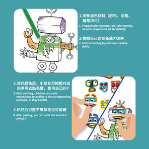 كتب أنشطة تعليمية للأطفال فوق سن <span class=keywords><strong>3</strong></span> سنوات من كيبيبي، كتب ملصقات قابلة لإعادة الاستخدام، خدمة طباعة بالجملة - Product Image 6