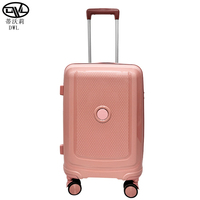 Valise à roulettes moderne en PP, motif dessin animé, vert pomme frais, 20, 24, 28 pouces, avec serrure TSA, légère, prix usine
