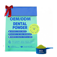 Nettoyant buccal pour chien OEM/ODM et poudre dentaire pour chien, nettoyage des dents pour réduire la plaque et le tartre, mélange de soins dentaires biotiques