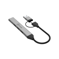Hub 4 ports USB 3.0 haute vitesse Type C Split Adaptateur 4 2.0 ports Charge rapide pour PC IOS Multiport Accessoires pour ordinateur