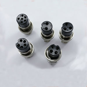 Conector de Aviación de 2, 3, 4 y 5 Pines, Roscado, de Cobre, Impermeable, para Uso Automotriz, Serie GX12, Tipo DIN - Product Image 6