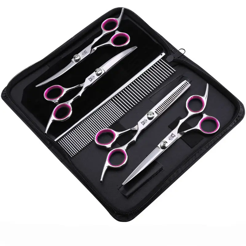 Wholesale Pet Cleaning Scissors & Grooming Kit Tool Custom Stainless Steel Comb Pet Grooming Set