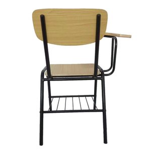 Silla <span class=keywords><strong>de</strong></span> Estudio para Estudiantes con Reposabrazos <span class=keywords><strong>de</strong></span> Madera Moderna, Cómoda, Económica, <span class=keywords><strong>de</strong></span> Plástico, con Tablero <span class=keywords><strong>de</strong></span> Escritura - Product Image 6