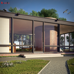 Ép Đùn Nhôm Kính Mùa Đông Vườn Sunroom Nhà Thiết Kế Kính Lớn Với Cửa Ra Vào Và Cửa Sổ - Product Image 6