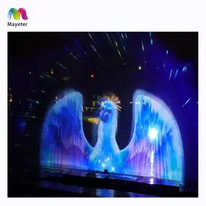 Hot Selling Outdoor Decorative Holographic Projection Movie Custom Water Screen Fountain Projection Outdoor