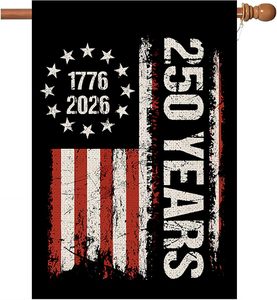 Bandera Patriótica <span class=keywords><strong>de</strong></span> EE. UU. para el 250 Aniversario <span class=keywords><strong>de</strong></span> la Independencia Americana, Doble Cara con Diseño <span class=keywords><strong>de</strong></span> Águila, Conmemorativa 1776-2026 - Product Image 6