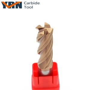 D6x50mm काटने कार्बाइड उपकरण बैल नाक 4 बांसुरी कोने त्रिज्या hrc55 एंड मिल - Product Image 3