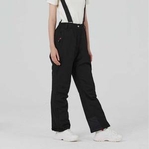 Pantalons <span class=keywords><strong>de</strong></span> <span class=keywords><strong>ski</strong></span> imperméables et respirants 100% polyester pour hommes et femmes avec coutures invisibles et bretelles - Product Image 3