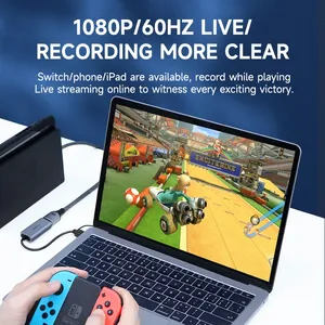 Hagibis USB <span class=keywords><strong>3</strong></span>,0 Tarjeta de captura de video con puerto PD Carga rápida para iPad HDMI a USB/Type-c Gaming <span class=keywords><strong>Live</strong></span> Streaming Video Recorder - Product Image 3