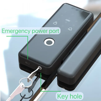 Cerradura Inteligente para Puerta de Vidrio TOPTEQ G9, Cerradura de Puerta con Reconocimiento Facial 3D, Control de Acceso para Oficina, Cerradura para Puerta de Vidrio sin Marco