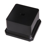 Base en plastique de conception moderne, base en plastique noir, base de trophée noire