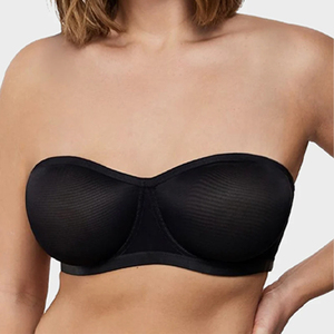 <span class=keywords><strong>Reggiseno</strong></span> <span class=keywords><strong>Balconette</strong></span> Senza Spalline in Rete Traspirante con Ferretto, Solido, Senza Cuciture, con Supporto Push-up per Donna - Product Image 5