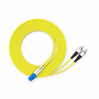 Cordon de brassage fibre optique duplex LC vers FC 3m, options monomode UPC APC et multimode OM1 OM2 OM3 OM4 UPC