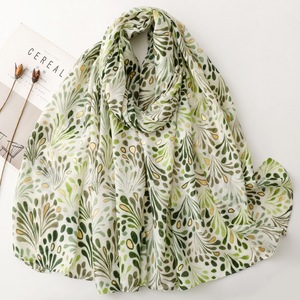 Pañuelo de Poliéster con Estampado Dorado Estilo Francés Yitao, 180 cm, Tamaño Grande, Capa de Protección Solar para Mujer, para Viajes, Todas las Temporadas - Product Image 1