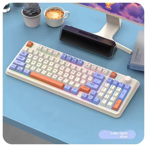 คีย์บอร์ดไร้สาย K94 RGB Backlit แบบสองโหมด USB Mechanical ดีไซน์ทันสมัย สีสันสวยงาม สำหรับโน้ตบุ๊ก แล็ปท็อป สินค้าใหม่สำหรับการค้าข้ามพรมแดน - Product Image 4