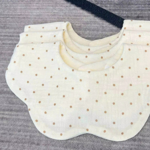 Baberos de Algodón Muselina con Forma de Flor para Bebés, Solución Textil para la Alimentación Infantil, Doble Capa Ultra Suave con Broche de Presión - Product Image 1