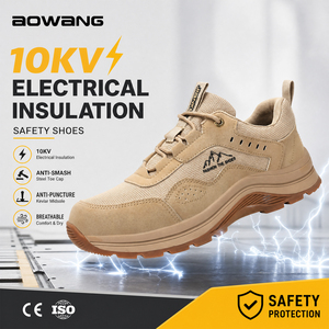 JIANKUN Lightweight Insulation 10KV <strong>Electrical</strong> Industrial Safety Shoes Breathable Non-slip Rubber Sole Anti-impact Safety <strong>Boots</strong> - Product Image 3