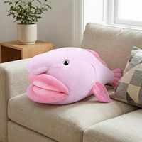 Peluche double en forme de poisson-boule en peluche courte, jouet animal marin de 13 pouces, cadeau de collection pour bébés de 0 à 24 mois