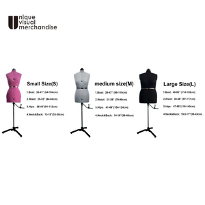 Maniquí de Diseño Ajustable, Femenino, Masculino, Infantil, para Confección, Medio Cuerpo, Venta al por Mayor, Talla Ajustable, Torso de Maniquí - Product Image 4