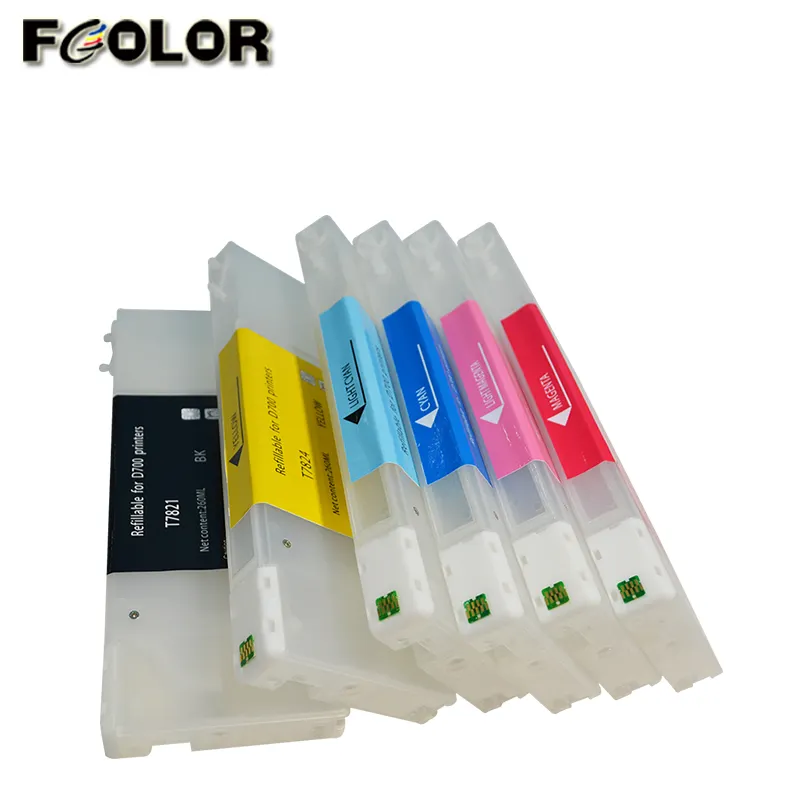 FCOLOR מפעל אספקת Refillable ריק מחסנית דיו צבע עבור Epson D700