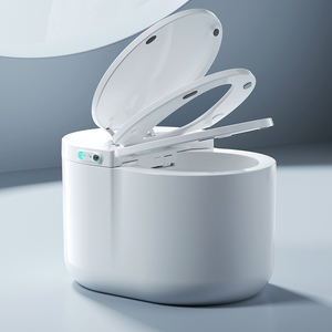 <span class=keywords><strong>WC</strong></span> intelligent monobloc moderne MWD avec chasse d'eau à siphon, affichage LED, télécommande et siège chauffant inclus - Product Image 3