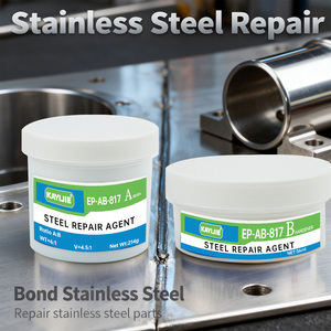 Pâte de réparation métallique à <span class=keywords><strong>soudure</strong></span> à <span class=keywords><strong>froid</strong></span>, adhésif pour fixation de réservoirs de moteur, caoutchouc, aluminium, plastique - Product Image 6