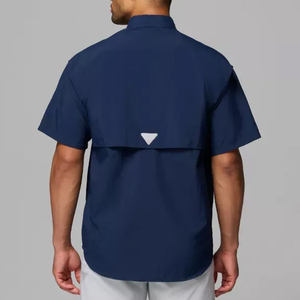 เสื้อเชิ้ตตกปลาปักลายมุกติดกระดุมแบบสแนป สำหรับทำงาน ตกแต่งเลื่อมลายปลา สั่งทำจำนวนมาก ลายพรางดิจิทัล เจาะรูระบายอากาศ ป้องกันแสงยูวี 50  ติดกระดุม คอปก - Product Image 3