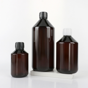2026 Wholesale 250ML 500ML 1000ML Amber PET Cylinder Industrial Use Brown <b>Pill</b> <b>Bottle</b> For Skin Hydrolat - Product Image 6