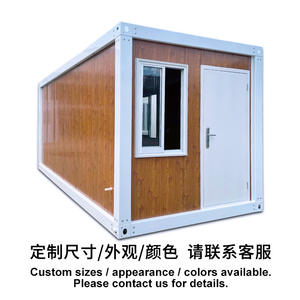 Maison conteneur modulaire compacte, conception moderne, panneau sandwich, respirante, pour usage hôtelier individuel, bureau, centre commercial, 20-40 pieds, en kit - Product Image 2