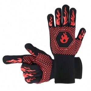 Guantes de Barbacoa Resistentes a Altas Temperaturas, Guantes para Horno, Guantes Ignífugos para Barbacoa, Guantes de Cocina con Aislamiento Térmico - Product Image 1