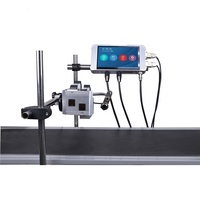 Impresora de inyección de tinta térmica automática con cinta transportadora 12,7 25,4 pulgadas Fecha de caducidad Lote Número de lote Máquina impresora de código