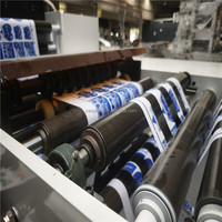 Machine d'impression d'étiquettes flexo en film plastique 2 couleurs IR/UV 320 de haute qualité