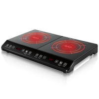 Cuisinière à induction RAF R.8085, nouvelle, deux brûleurs, grand écran tactile, affichage numérique